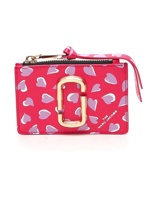 Marc Jacobs The Snapshot Hearts Zipped Multi Wallet