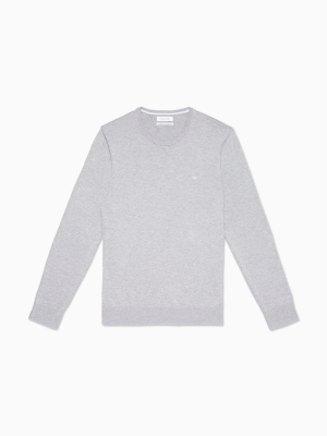 Regular Fit Logo Supima Cotton Pullover Sweater