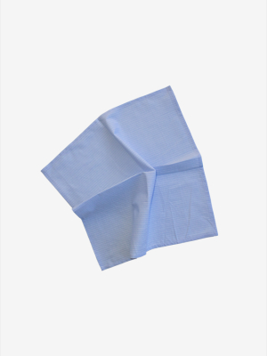 Large Blue Cotton Stripe Napkins - Set Of 4