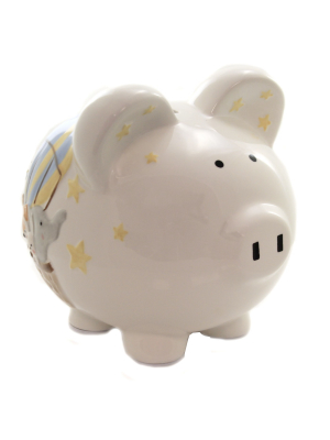 Bank 7.5" Air Balloon Bank Stars Moon Animals - Decorative Banks