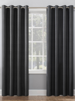 Duran Thermal Insulated Total Blackout Grommet Top Curtain Panel - Sun Zero