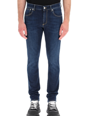 Alexander Mcqueen Logo Skinny Jeans