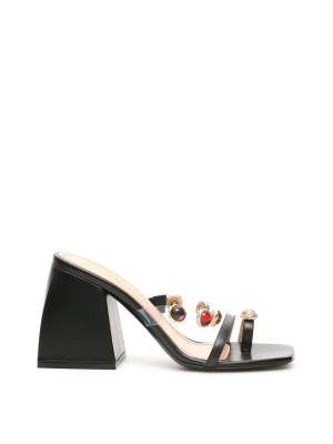 Nodaleto Jewel Embellished Heel Sandals