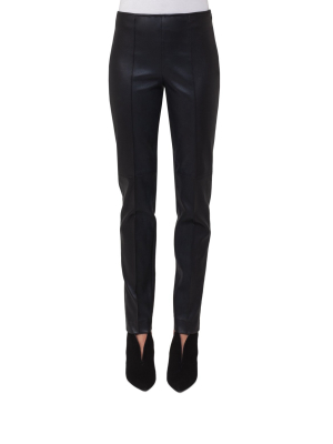 Slim Cut Leather Pants