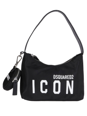Dsquared2 Logo Printed Shoulder Bag