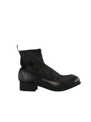 Guidi Front Zip Detail Ankle Boots