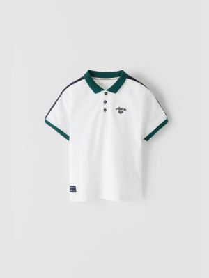 Sleeve Detail Polo Shirt