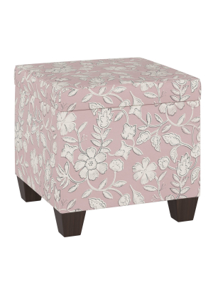 Fairland Storage Ottoman Stonecrop Floral Blush - Threshold™