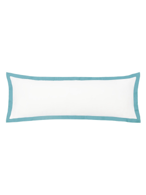 The Linden Turquoise Extra Long Lumbar Throw Pillow