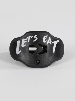 Let's Eat Black Football Mouthguard