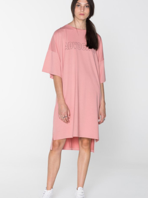 Advocate Tee Dress-pink