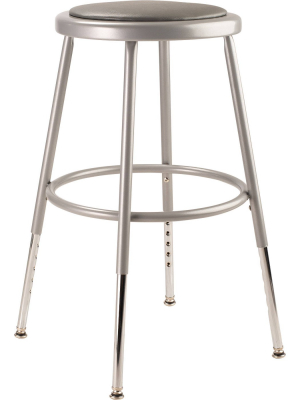 2pk 19 -27" Adjustable Heavy Duty Vinyl Padded Steel Stool - Hampton Collection