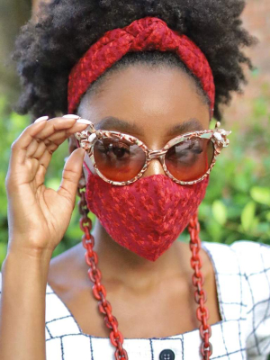 Garnet Sunglass And Face Mask Chain