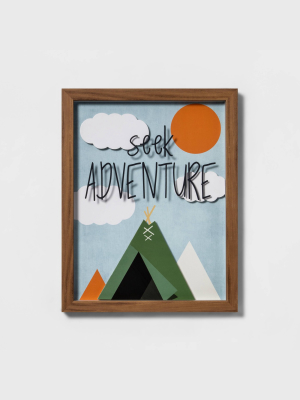 Seek Adventure Framed Art - Pillowfort™