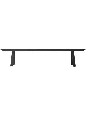 St Martin Outdoor Dining Bench – Charcoal
