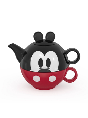 Mickey 2pc Stacking Ceramic Tea Set - Zak Designs