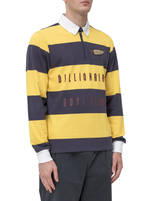 Billionaire Boys Club Striped Zip Rugby Shirt