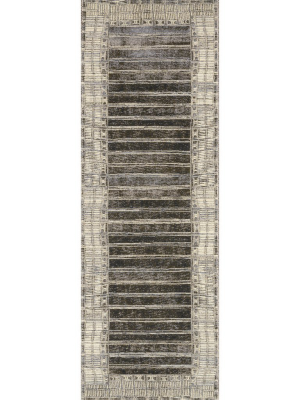 Charcoal/ Ivory Mika Rug