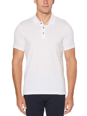 Pima Cotton Micro Print Polo