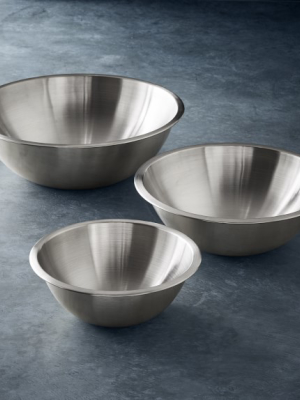 Williams Sonoma Open Kitchen Stainless Steel Mixing Bowls, Set Of 3