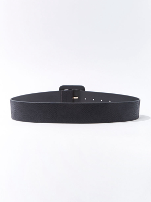 Textured Wide Waist Belt