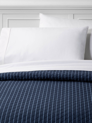 Family Friendly Stripe Quilt Navy - Threshold™