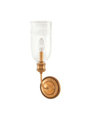 Lafayette 1 Light Wall Sconce Aged Brass