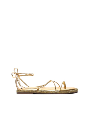 Kittie Metallic Leather Sandal