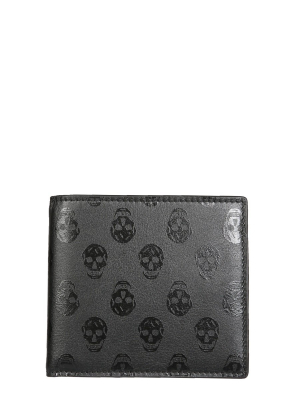 Alexander Mcqueen Skull Printed Bifold Wallet