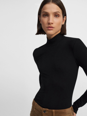 Turtleneck Sweater In Ribbed Viscose