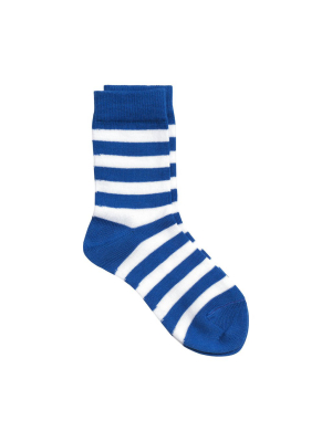 Verna Socks White/blue