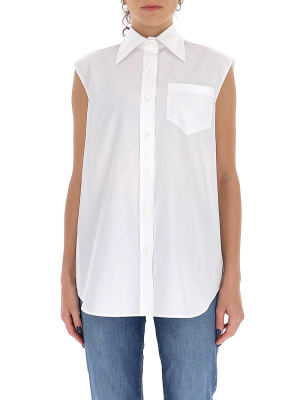 Prada Poplin Sleeveless Shirt