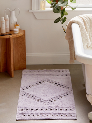 Crochet Inset Runner Bath Mat