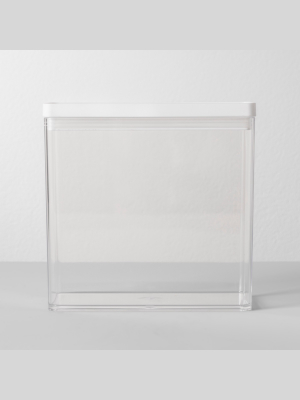 8"w X 4"d X 8"h Plastic Food Storage Container Clear - Made By Design™