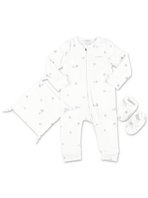 Givenchy Kids Bear Print Babygrow Set