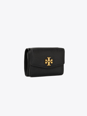 Kira Mixed-materials Tri-fold Mini Wallet