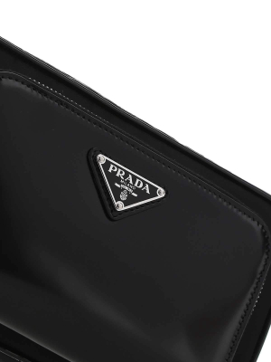 Prada Logo Plaque Pocket Belt Bag