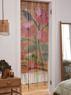Wella Poppy Beaded Bamboo Curtain