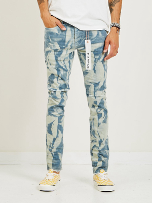 P001 Slim Fit Blue Fatigue Marble