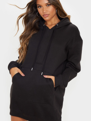 Black Oversized Pocket Front Hoodie Sweat...