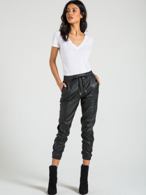 Scarlett Leather Jogger