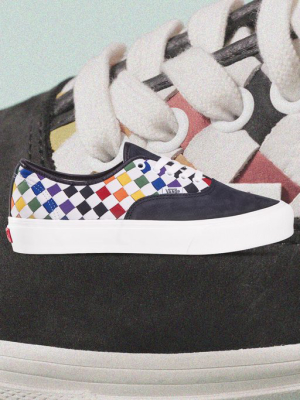 Vans Vault Authentic Vlt Lx "pride" - Woven Leather Rainbow