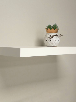 Decorative Wall Shelf - Simple White