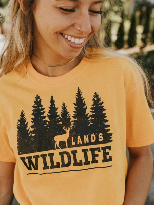 Wildlife Black And Gold Tee
