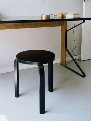 Stool 60 Black Lacquer