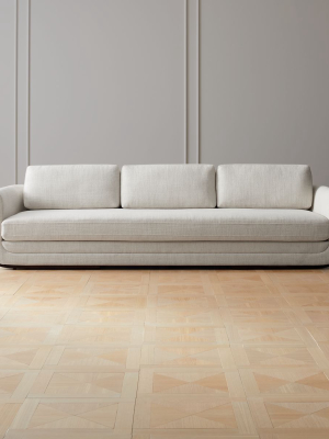 Remy White Wood Base Sofa