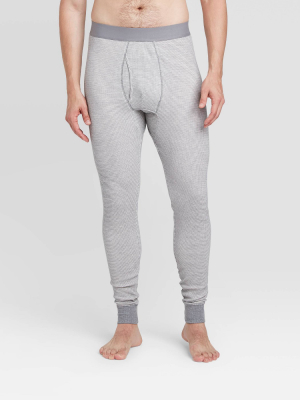 Men's Striped Thermal Pants - Goodfellow & Co™ Gray