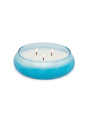 Haze Bubble Glass Candle Bowl - Driftwood & Misted Fig