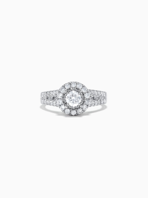 Effy Bridal 14k White Gold Diamond Ring, 1.02 Tcw