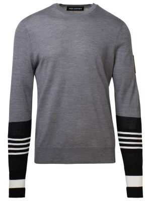 Neil Barrett Stripe-sleeve Jumper